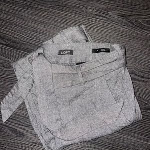 Loft Marissa Pant Size 6 Heathered Gray